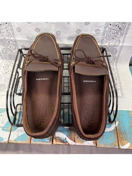 Hitchcock Wide Shoes For Men Sz 12(5E) Brown Casual Moc/Slipper Leather Loafers main image 9